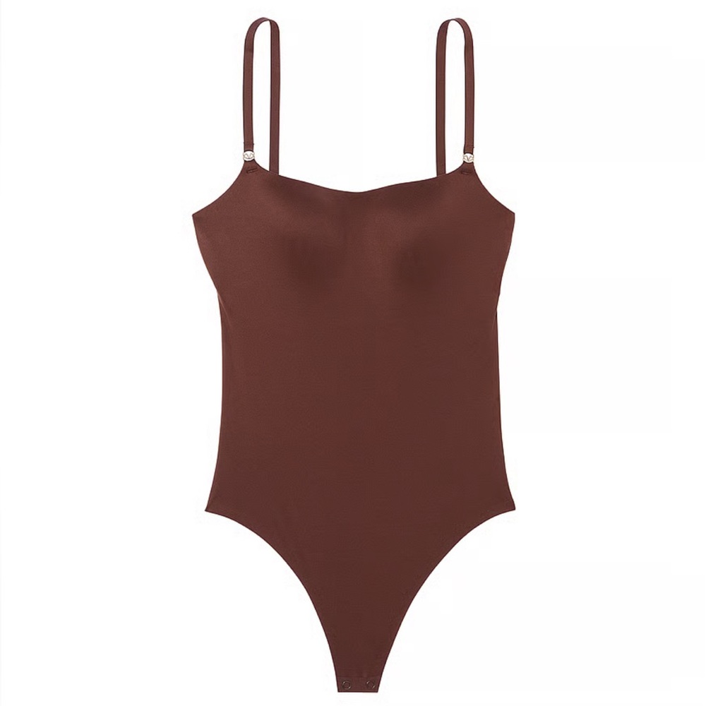 🩱 Victoria’s Secret FeatherSoft™ Bodysuit | Lightly Lined | Size L | Nude Tan